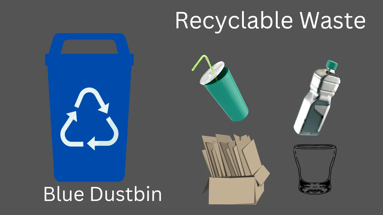 Blue Dustbin (Recyclable Waste)